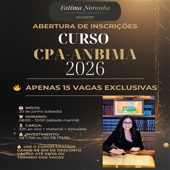 Curso Preparatório CPA - AO VIVO